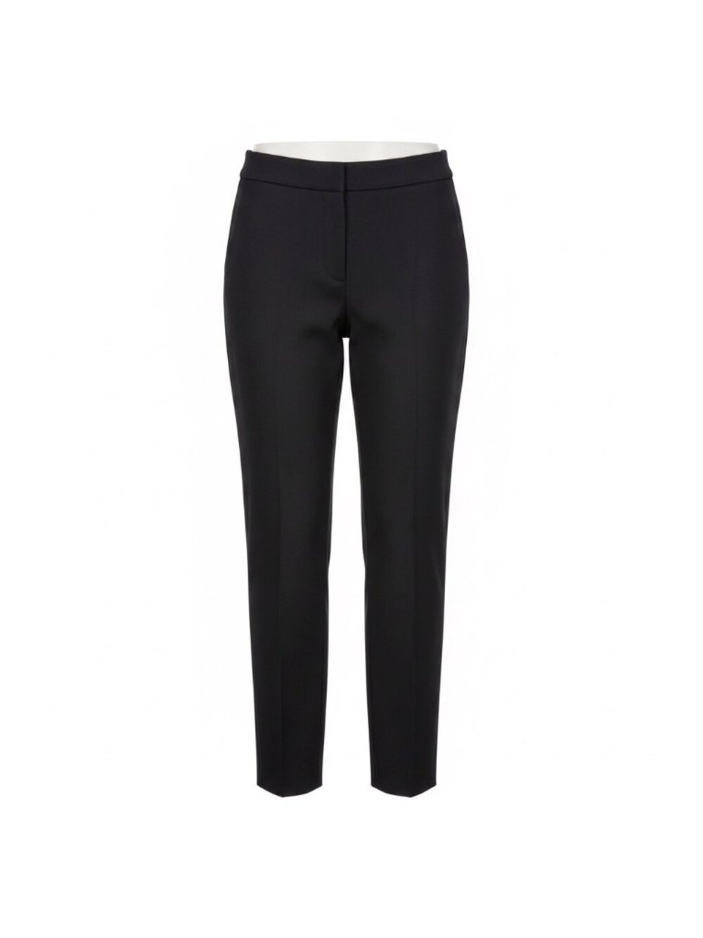 Calvin Klein Womens Black Slim Cropped Trousers Size 12